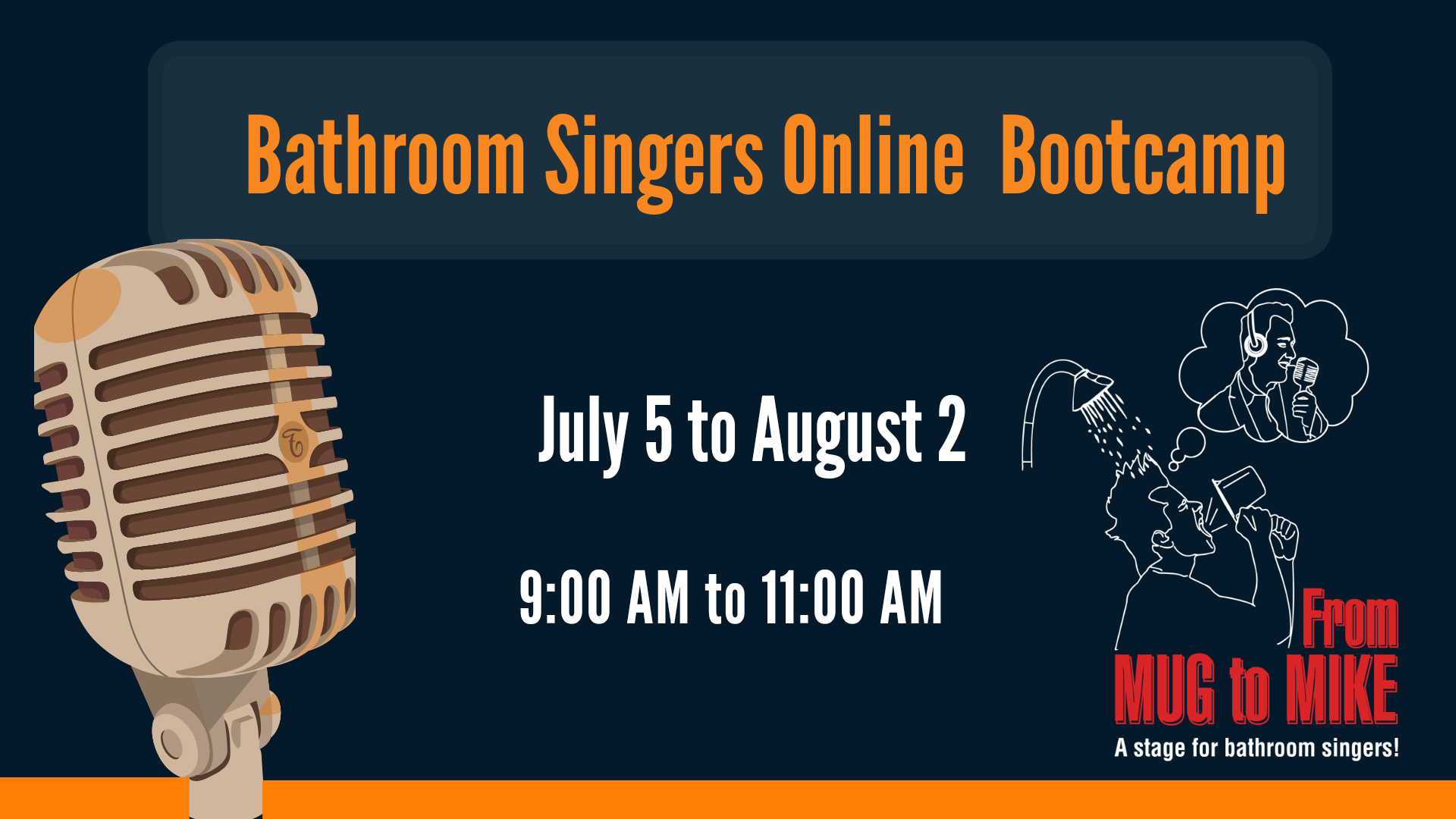 Bathroom Singers Online Bootcamp